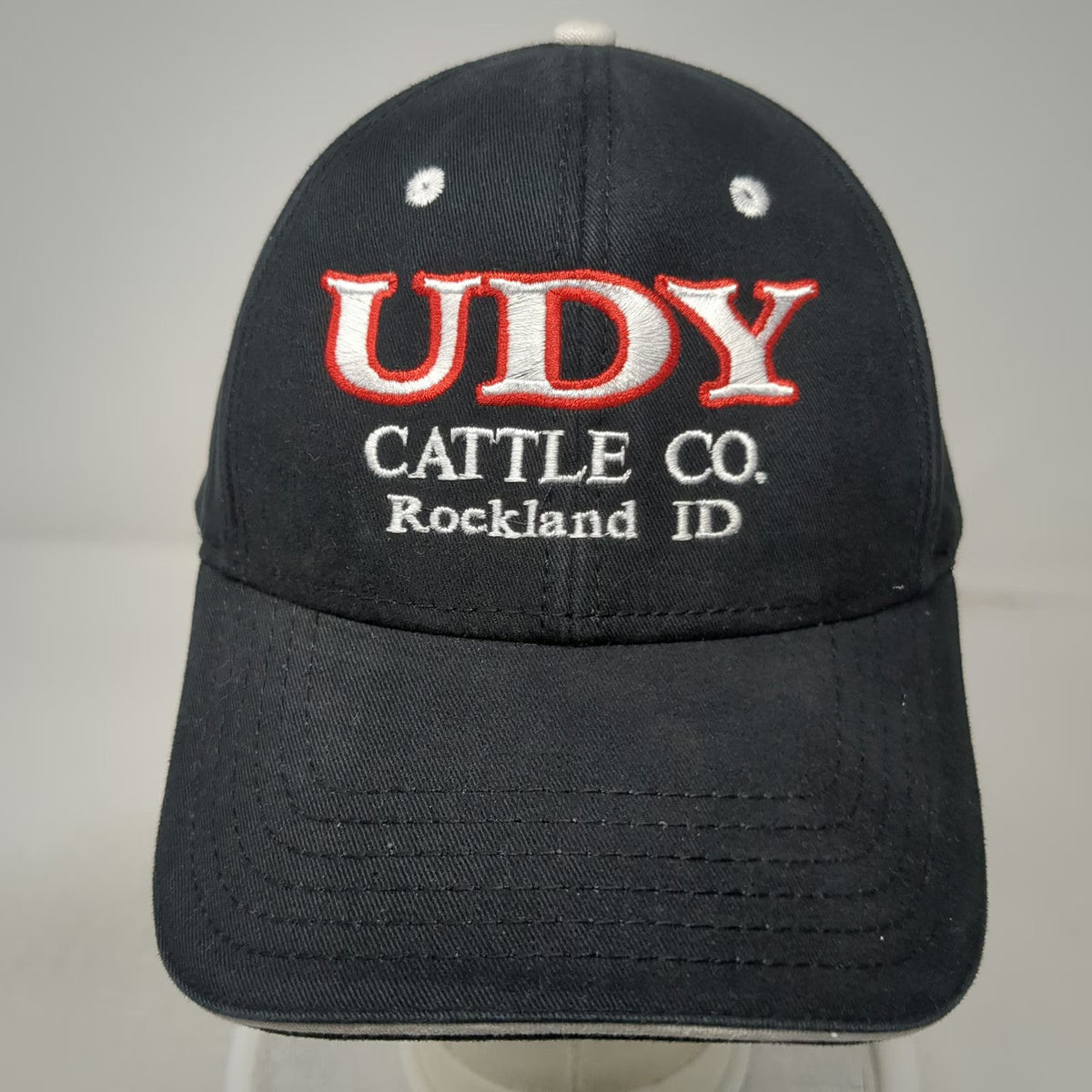 Otto Baseball Cap Black One Size Hat UDY Cattle Co Rockland ID Strapback Cotton
