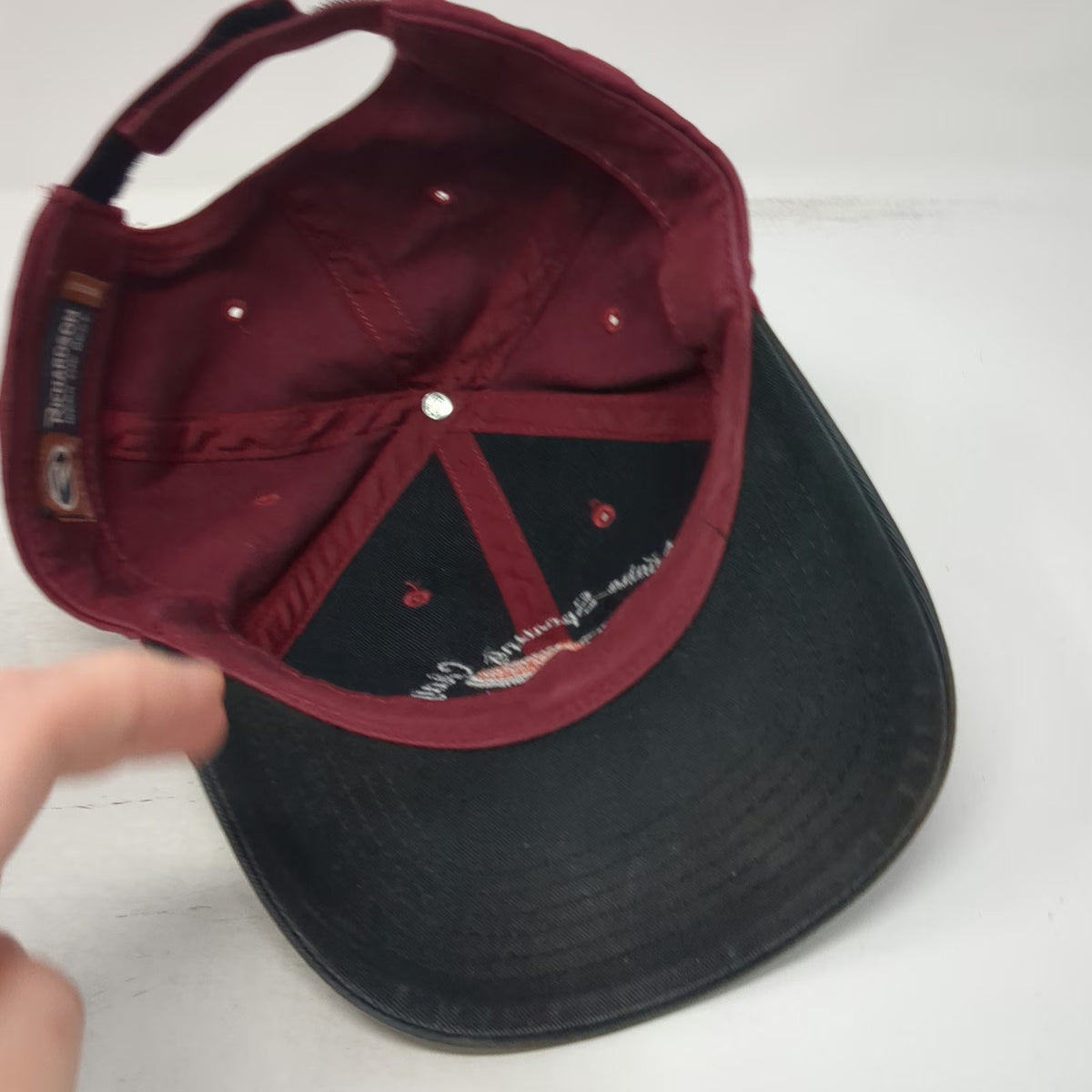 Richardson Baseball Cap Red One Size Idaho Sporting Clays Cotton Strapback Hat