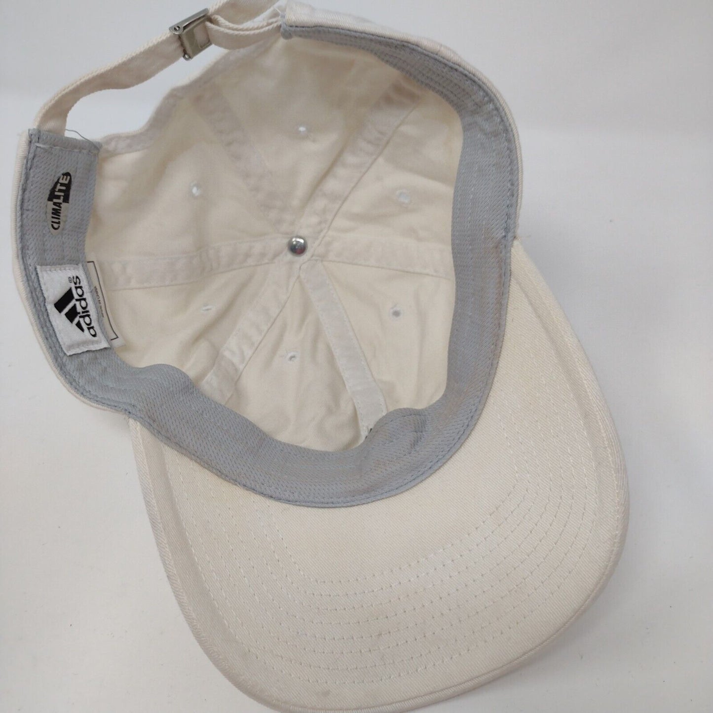 Adidas Climalite Slideback Hat White OSFA Adjustable Embroidered 6 Panel Cotton
