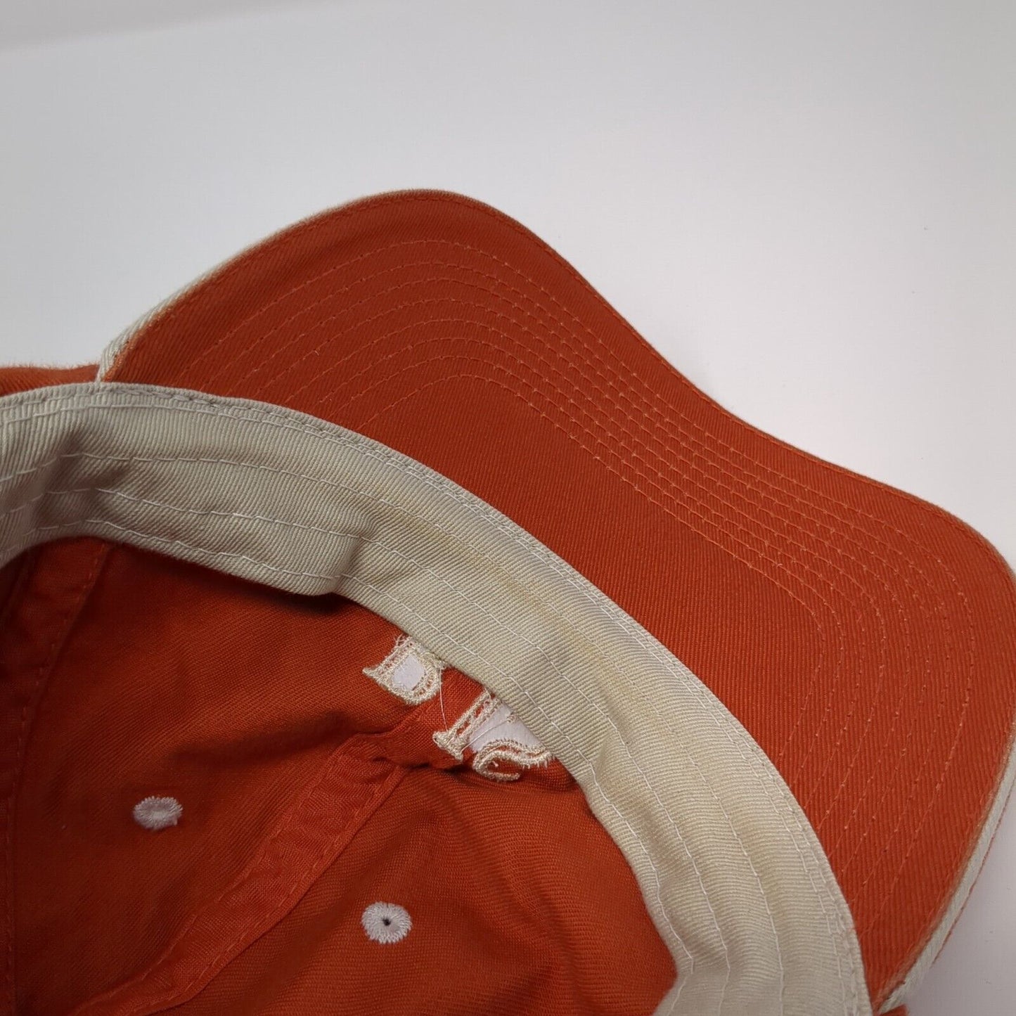 RJS Golf Classic Slideback Hat Orange One Size Adjustable Fahrenheit