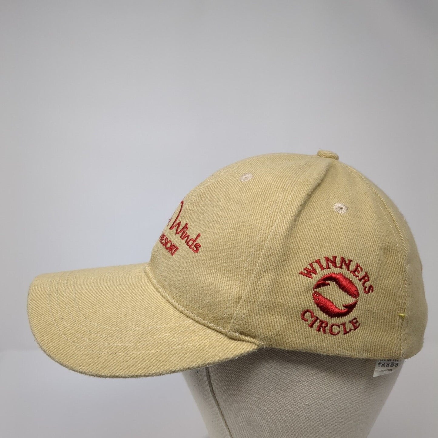 Chinook Winds Casino Resort Strapback Hat Tan OS Adjustable Embroidered Cotton