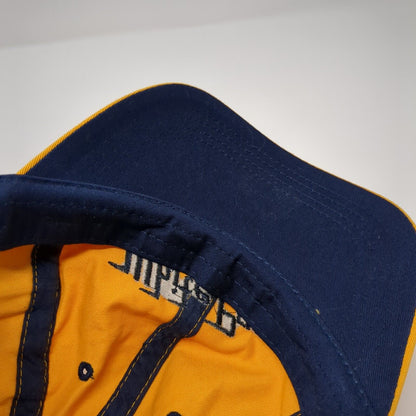 White Pass Strapback Hat Yellow One Size Adjustable Embroidered 6 Panel Cotton