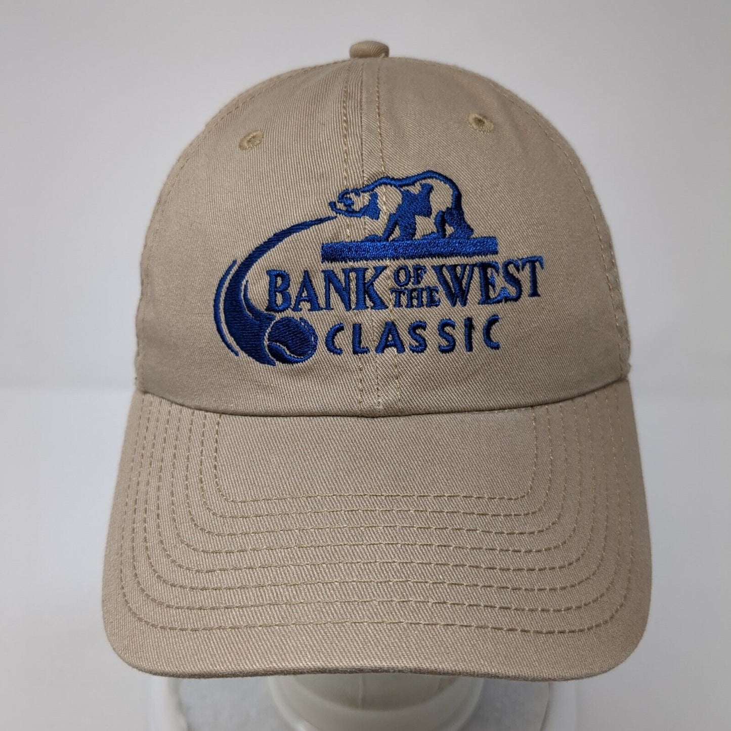Bank Of The West Classic Slideback Hat Brown OS Adjustable Embroidered Cotton