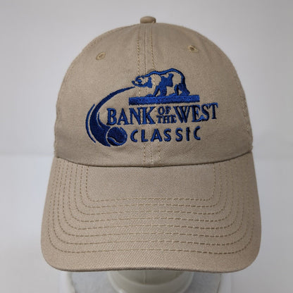 Bank Of The West Classic Slideback Hat Brown OS Adjustable Embroidered Cotton