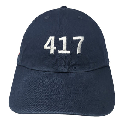 417 Paddio Slideback Hat Blue One Size Adjustable Embroidered '47