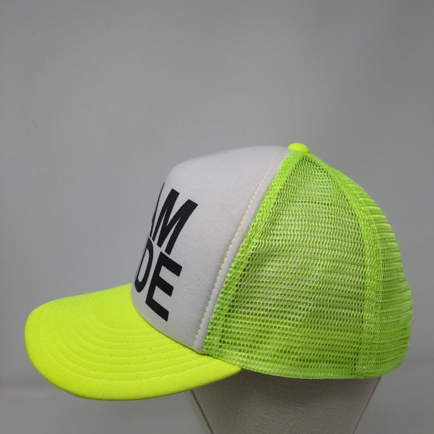 Team Bride Snapback Trucker Hat Green OSFA Adjustable Mesh Back 6 Panel Cobra