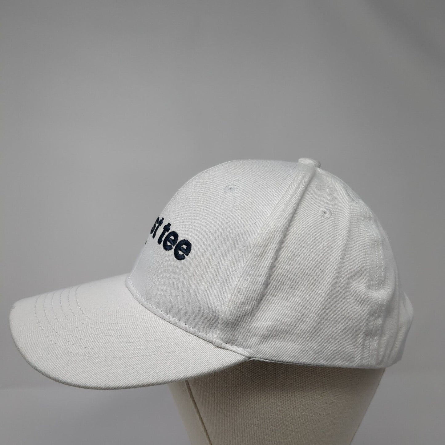 First Tee Idaho Strapback Hat White One Size Adjustable Embroidered 6 Panel