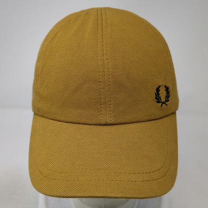 Fred Perry Baseball Cap Brown One Size Adjustable Laurel Wreath Logo Pique Hat