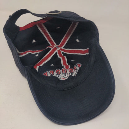 Lids Men's Slideback Hat Blue OSFA Embroidered Lacrosse Big Logo Cotton