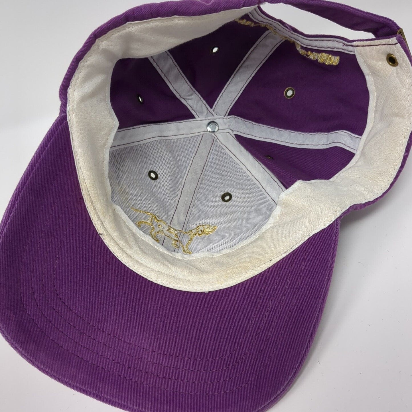 Wine Dogs Slideback Hat Purple One Size Adjustable Embroidered 6 Panel