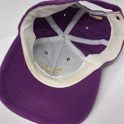 Wine Dogs Slideback Hat Purple One Size Adjustable Embroidered 6 Panel