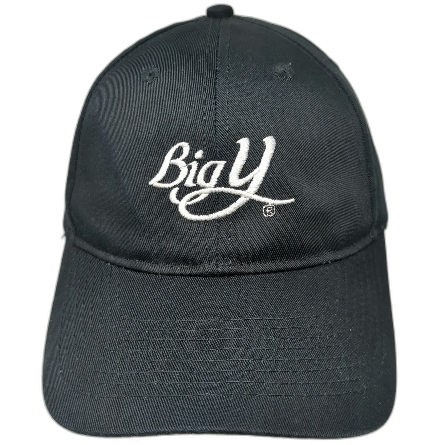 Port Authority Big Y Baseball Cap Black One Size Embroidered Slideback Hat