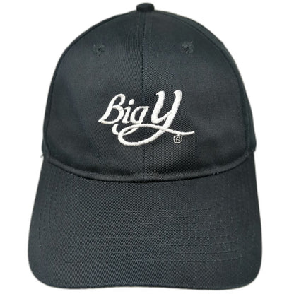 Port Authority Big Y Baseball Cap Black One Size Embroidered Slideback Hat