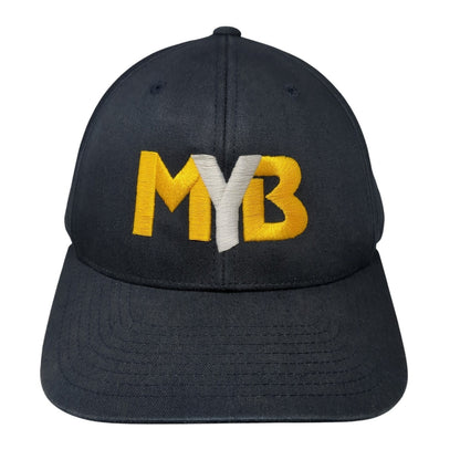 MYB Strapback Hat Blue One Size Adjustable Embroidered Pacific Headwear