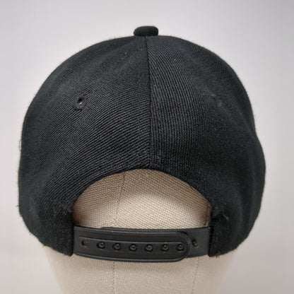 Himiway Snapback Hat Black One Size Solid Embroidered Adjustable