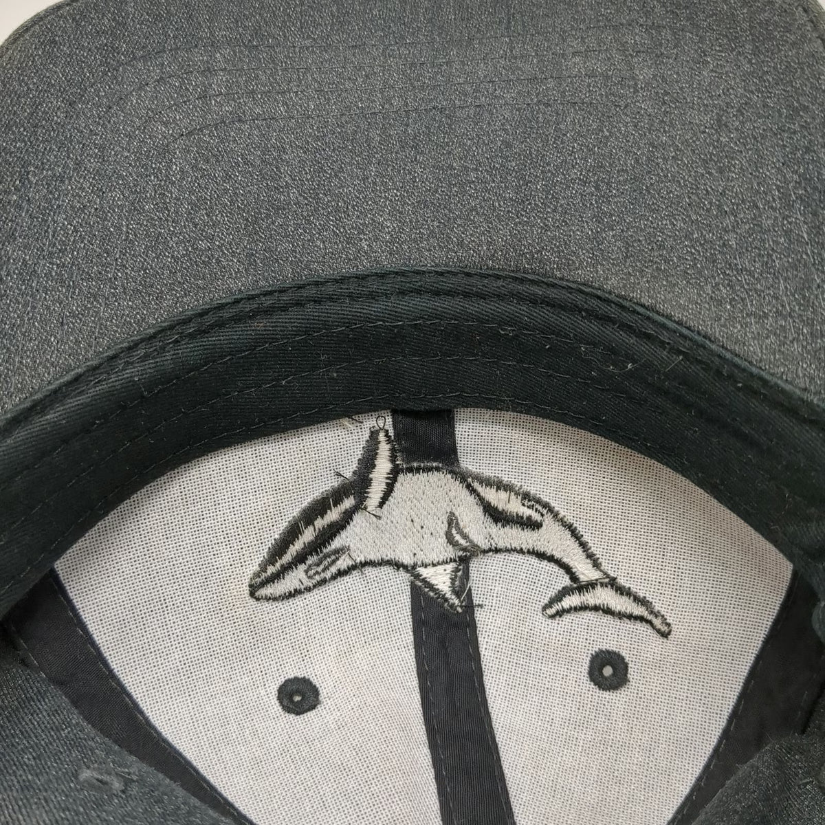 SeaWorld Orca Killer Whale Gray Baseball Cap One Size Hat Embroidered Adjustable