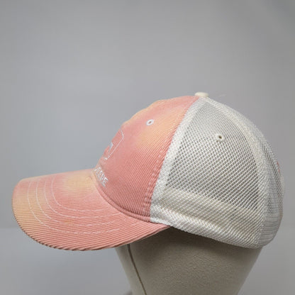 John Deere Strapback Trucker Hat Pink One Size Adjustable Embroidered Mesh Back