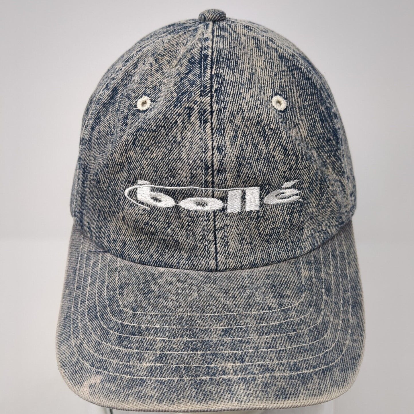 Bolle Slideback Hat Blue One Size Adjustable Embroidered Denim 6 Panel