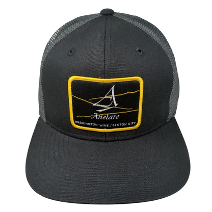 Anelare Washington Wine Benton City Snapback Trucker Hat Black OS Mesh Back