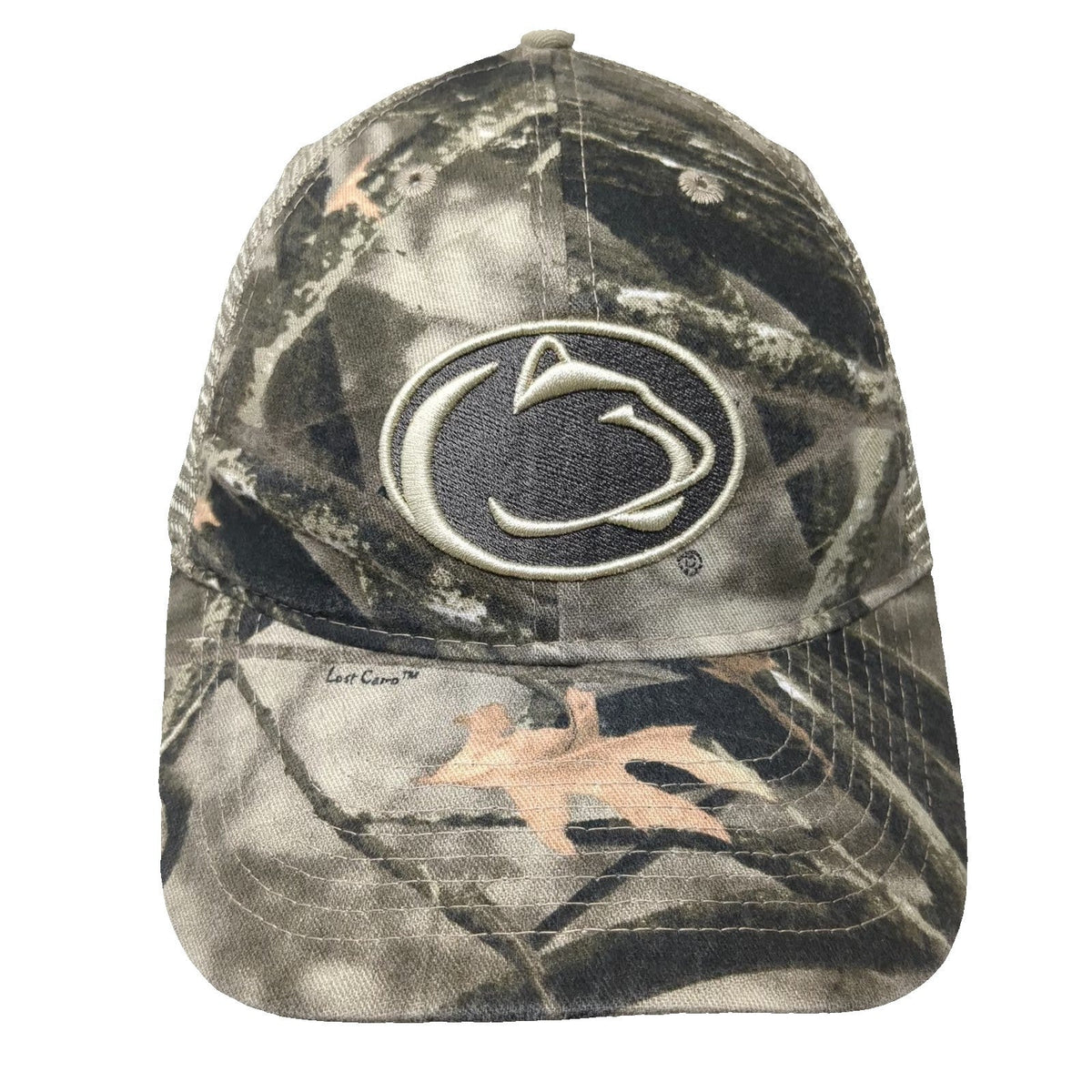 Penn State Nittany Lions NCAA Legacy Trucker Hat Brown Beige One Size Camo Mesh
