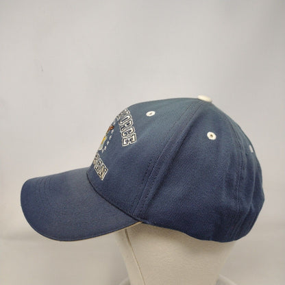 US Air Force Veteran Strapback Hat Blue One Size Rapid Dominance
