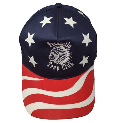 Pocatello Trap Club Snapback Hat Multi OSFM Adjustable Stars Otto