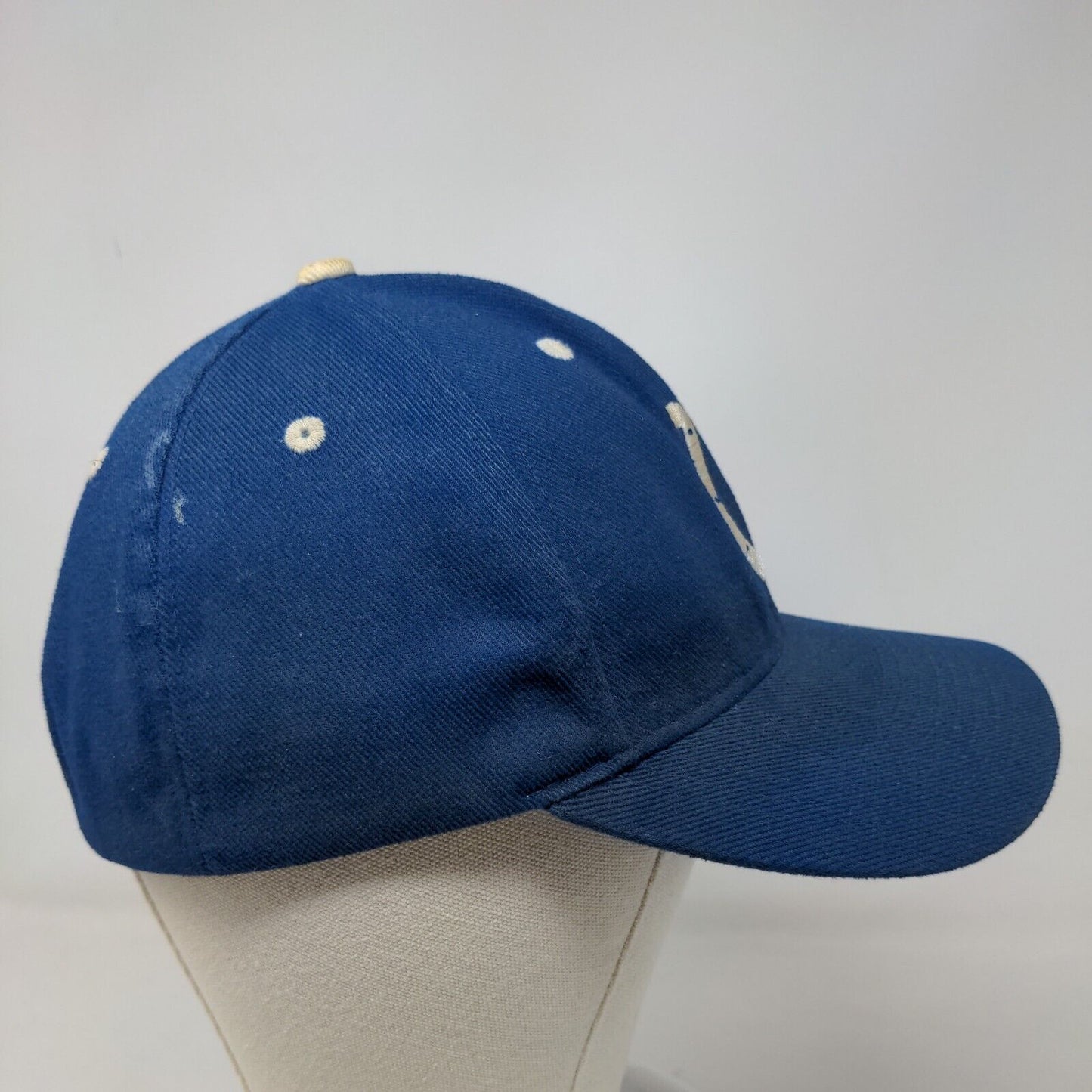 NFL Men's Strapback Hat Blue Size OSFA Embroidered Indianapolis Colts Logo