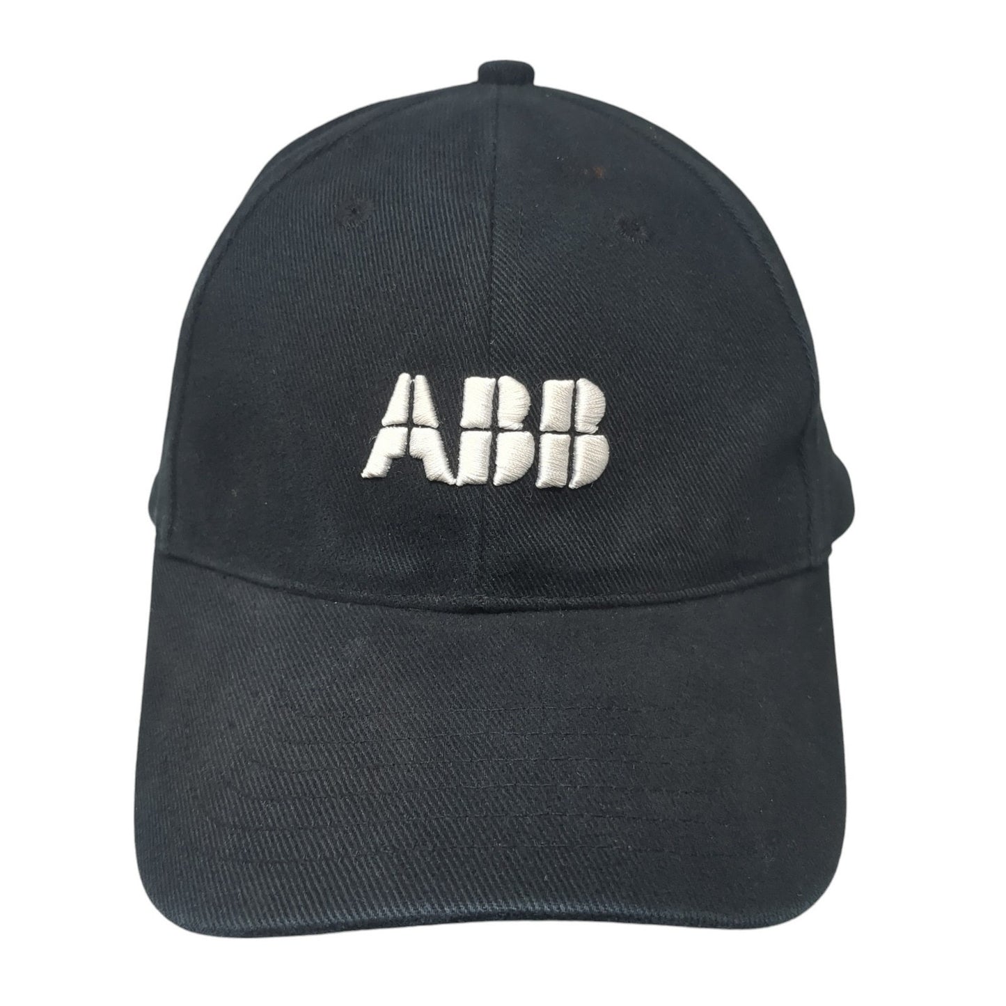 ABB Slideback Hat Black One Size Adjustable Embroidered 6 Panel Outdoor