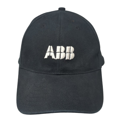ABB Slideback Hat Black One Size Adjustable Embroidered 6 Panel Outdoor