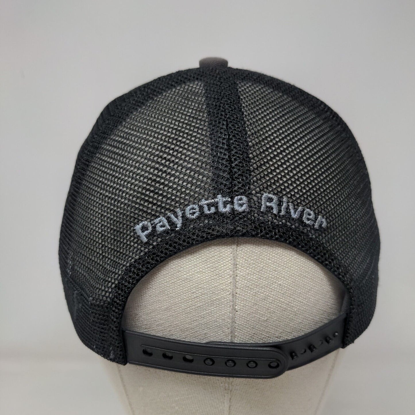 Cascade Raft & Kayak Idaho Snapback Trucker Hat Gray OSFA Adjustable Mesh Back