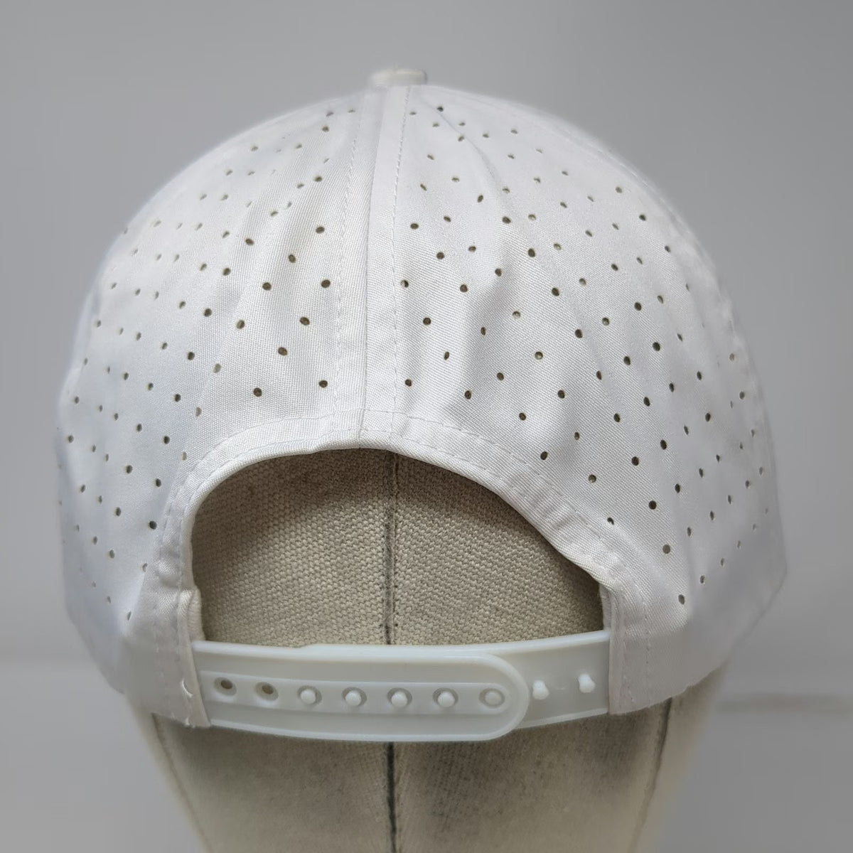 Waggle Trucker Hat White One Size Rooster Embroidered Performance Snapback Golf