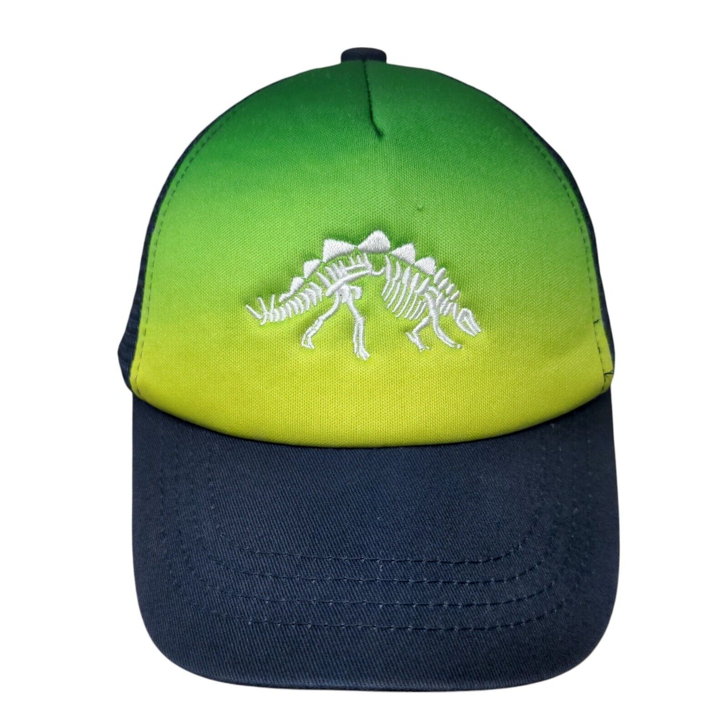 Dinosaur Skeleton Snapback Trucker Hat Multicolor One Size Mesh Back
