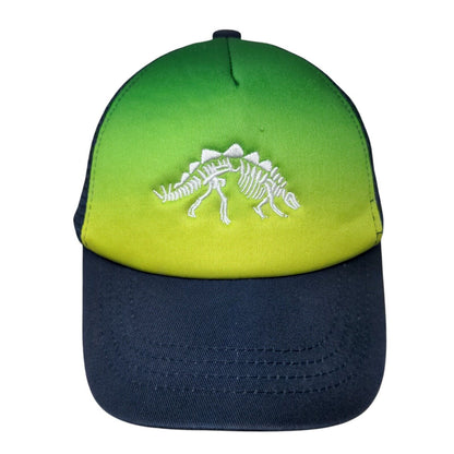 Dinosaur Skeleton Snapback Trucker Hat Multicolor One Size Mesh Back
