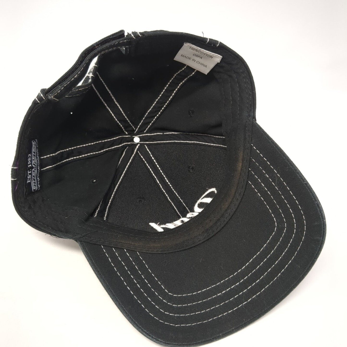 Pearl Vodka Strapback Hat Black One Size Adjustable Embroidered Style Master
