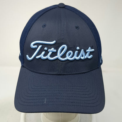 Titleist Baseball Cap Blue XL Fitted Mesh Golf Pro V1 FootJoy Performance Hat