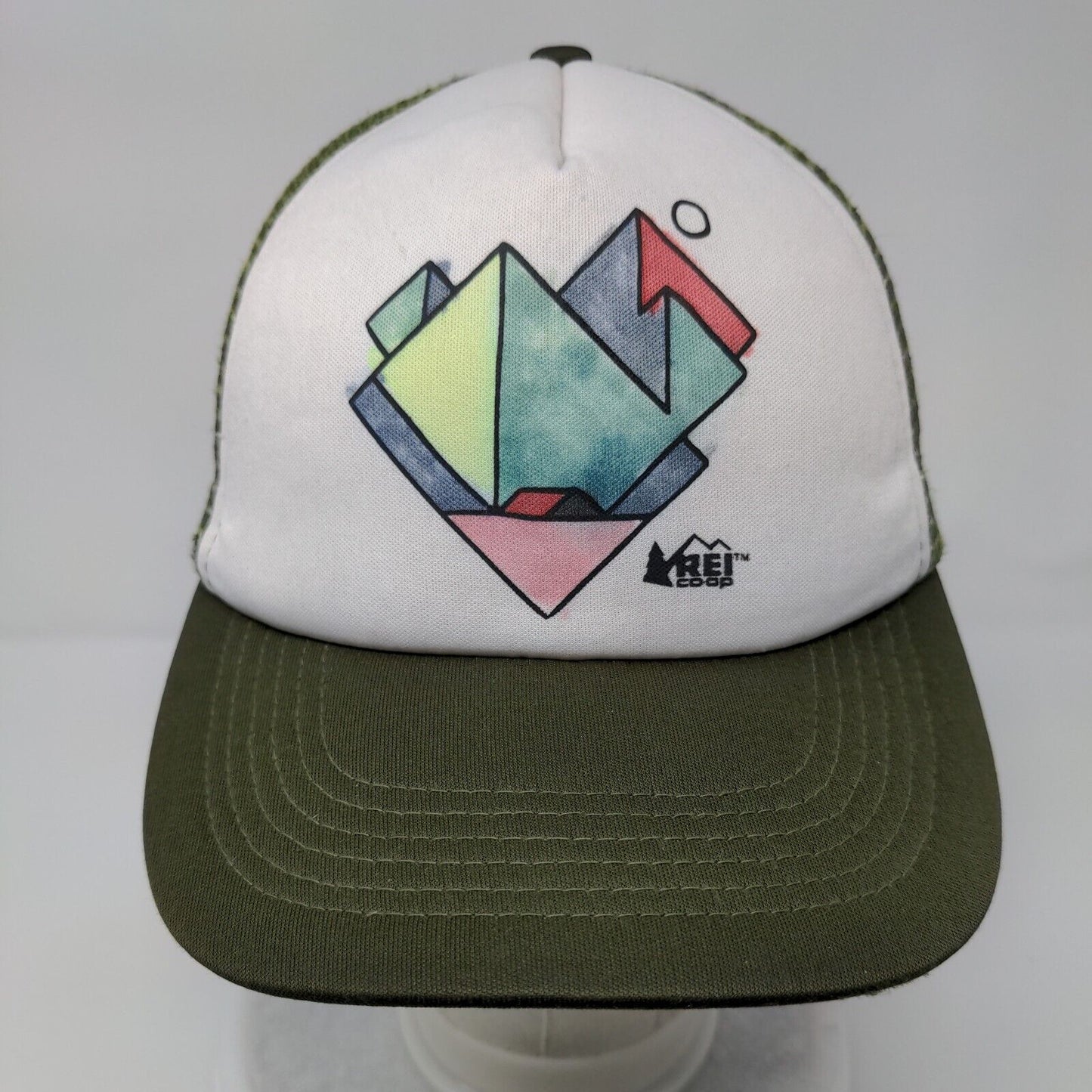 REI Coop Snapback Trucker Hat Multi OSFA Mesh Back Outdoor Colorblock