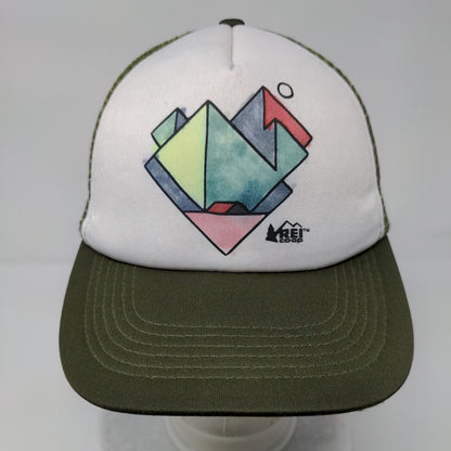 REI Coop Snapback Trucker Hat Multi OSFA Mesh Back Outdoor Colorblock