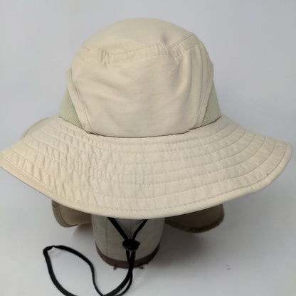 Wembley Men's Wide Brim Sun Hat Tan Size S/M 100% Polyester Neck Flap