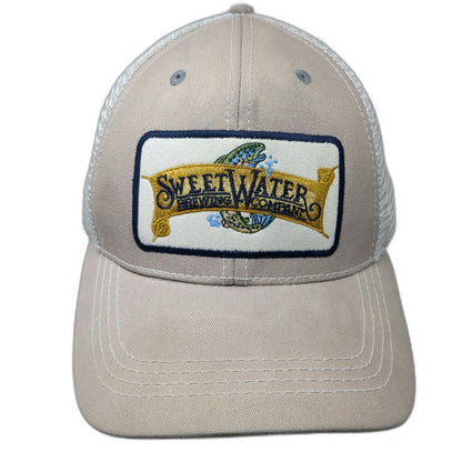 SweetWater Brewing Co Baseball Cap Beige One Size Mesh Back Strapback Craft hat