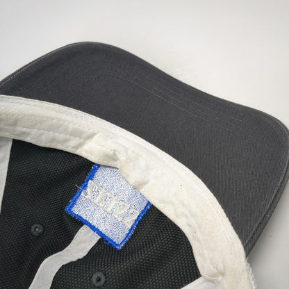 Richardson Trucker Hat Gray White L Mesh ZEISS Logo Snapback Contrast Stitching