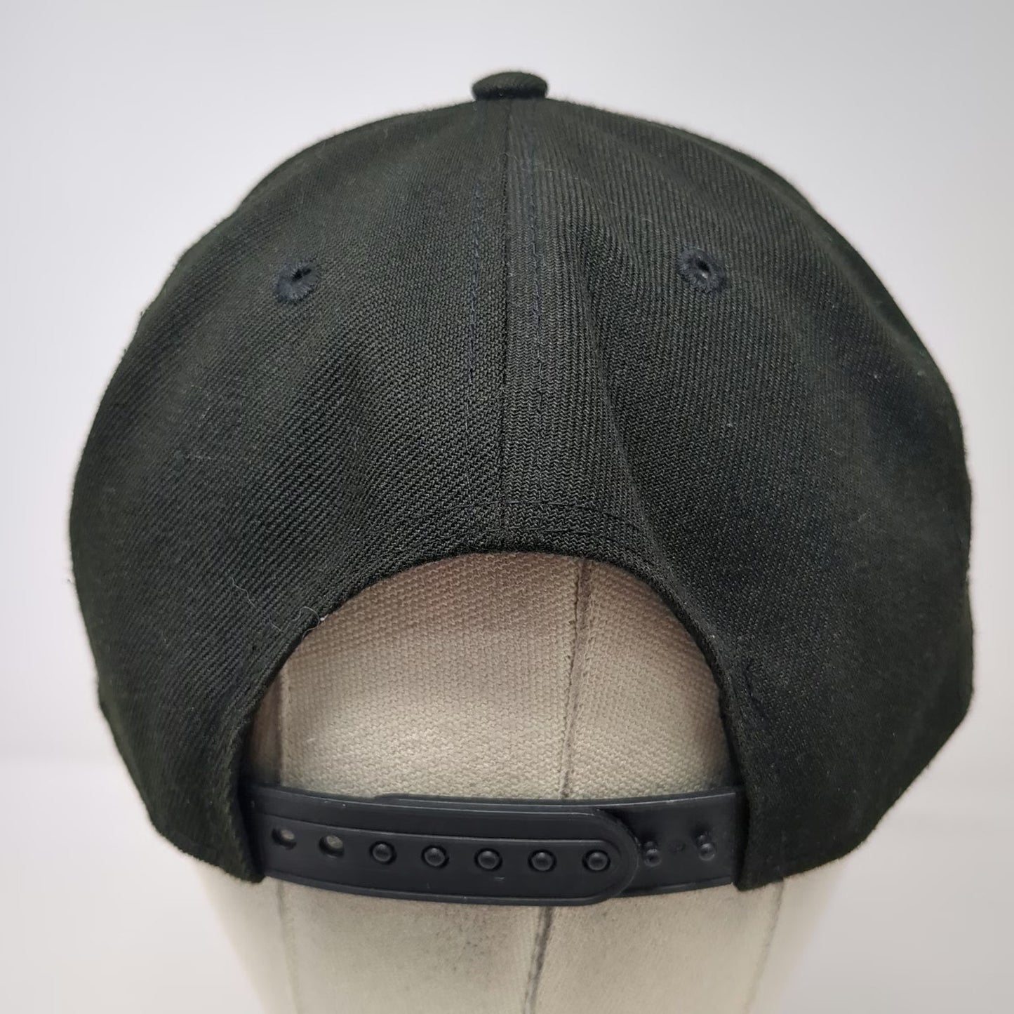Las Vegas Raiders NFL New Era Snapback Black One Size Flat Brim Side Patch Hat