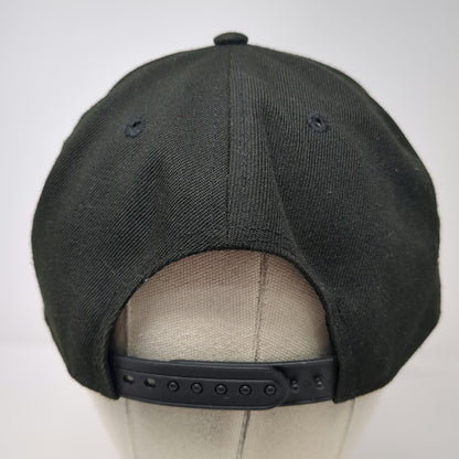 Las Vegas Raiders NFL New Era Snapback Black One Size Flat Brim Side Patch Hat