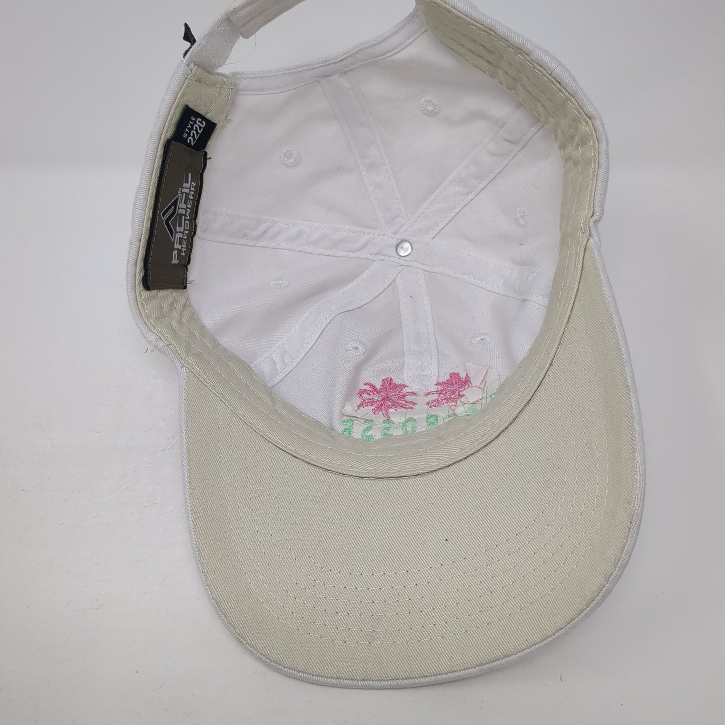 Lacrosse 3S Springbreak Baseball Cap White One Size Adjustable Pacific Headwear