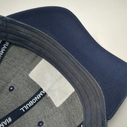 NOBULL Trucker Hat Blue Black White One Size Mesh Snapback Patch Logo Cotton