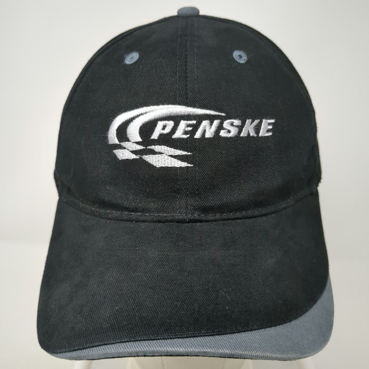 Sportsman Baseball Cap Black One Size Penske Racing Embroidered Hat Strapback