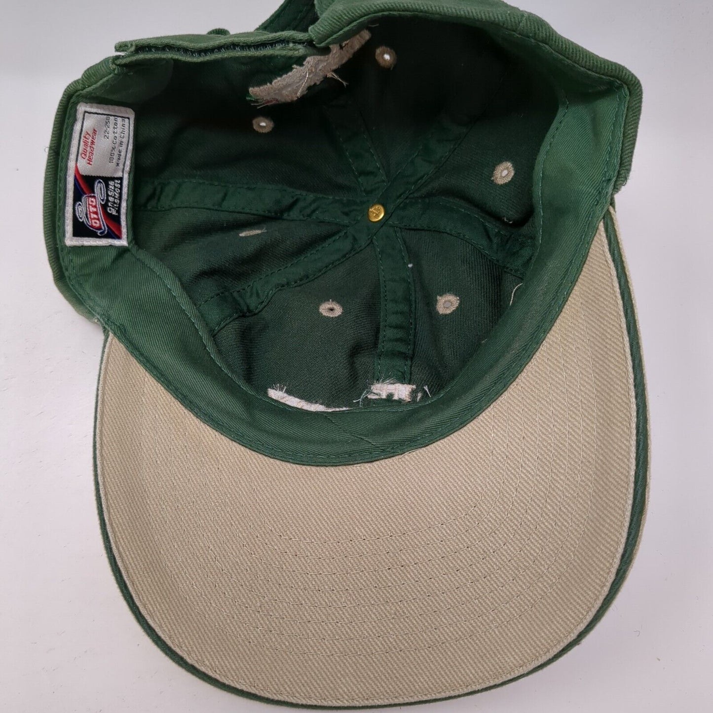 The Hatchery Strapback Hat Green One Size Adjustable Colorblock Otto