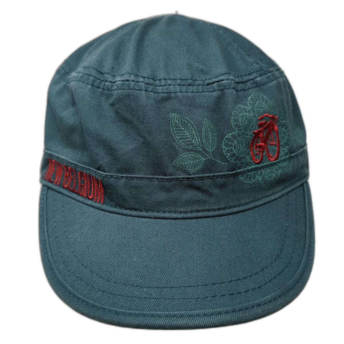 New Belgium Brewing Army Cap Blue Red One Size Fat Tire Bicycle Beer Craft Hat