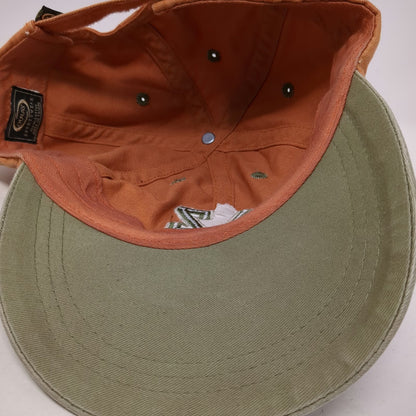 Ouray Sportswear Mormon Lake Lodge AZ Baseball Cap Orange Green One Size Hat
