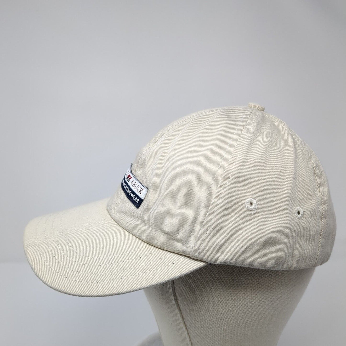 Cutter & Buck Patch Slideback Hat Tan One Size Adjustable 6 Panel