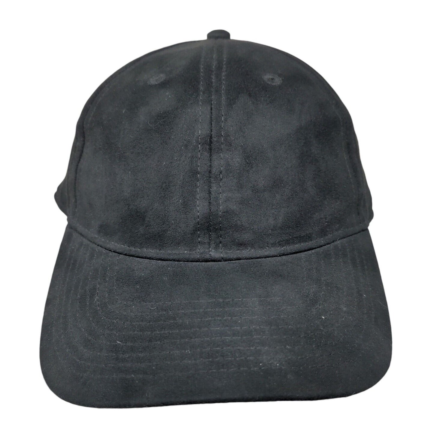 H&M Slideback Hat Black One Size Adjustable Blank Vent Holes 6 Panel
